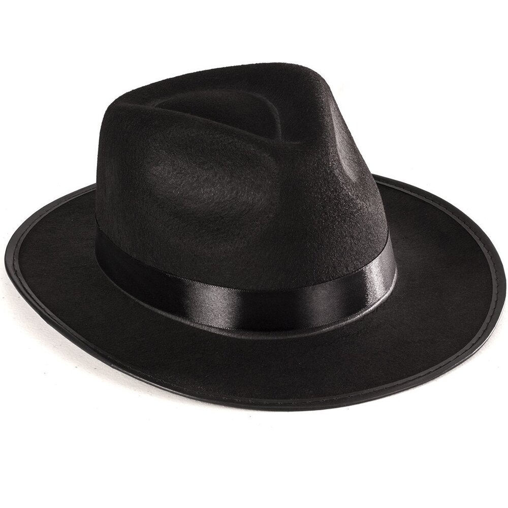 6651 Black Gangster Hat